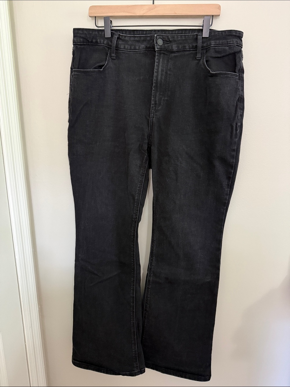 Old Navy High Rise Black Flared Jeans